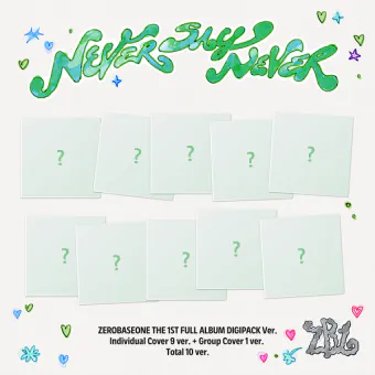 البوم اصلي ZEROBASEONE THE 1ST ALBUM NEVER SAY NEVER DIGIPACK Ver النسخة العشوائية