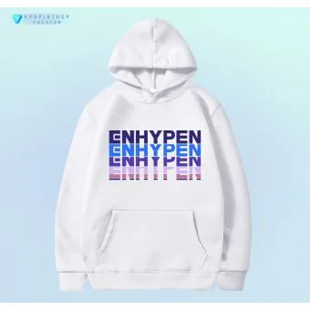 هودي سحاب Bts — إصدار "Enhypen" — Bts Black Hoodie