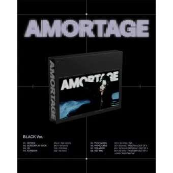 Official Album JISOO Mini Album AMORTAGE EXCLUSIVE EDITION BLACK Ver