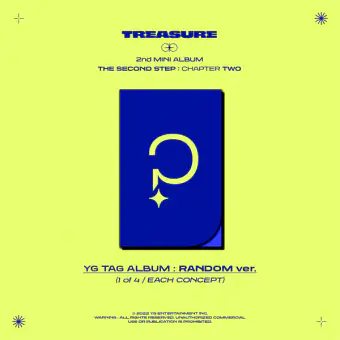 البوم اصلي النسخة العشوائية TREASURE 2nd THE SECOND STEP CHAPTER TWO YG TAG KIT VER