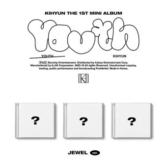 Official Album Kihyun The 1st Mini Album YOUTH JEWEL VER Random Ver