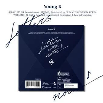 Official Product Young K Letters with notes Digipack Ver