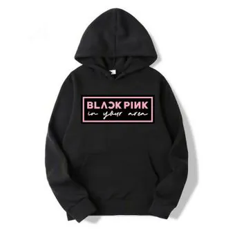 Black Pink Unisex Hoodie In Your Area — White Retro Ver.