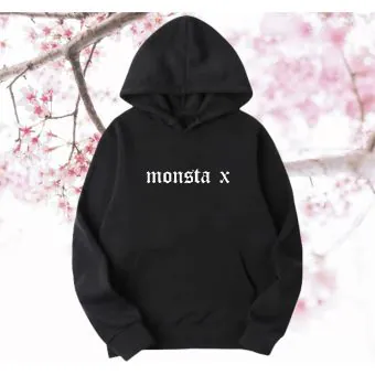 هودي بولوفر Monsta X — إصدار "Monsta" — Monsta X Black Hoodie