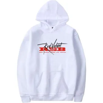 هودي سحاب Red Velvet — إصدار "RBB" — Red Velvet Black Hoodie