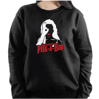 Red Velvet Pullover Hoodie Peek — White Casual Ver.