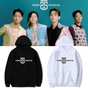 هودي Shinee — إصدار "Collective" — Shinee Black Hoodie
