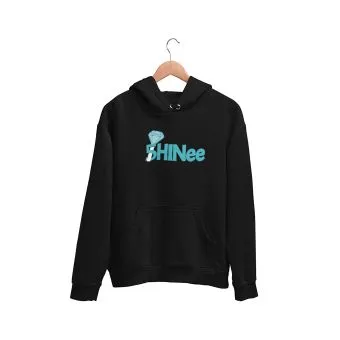 هودي يونيسكس Shinee — إصدار "Logo" — Shinee Black Hoodie