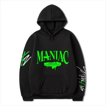 Stray Kids Unisex Hoodie Maniac — Black Casual Ver.