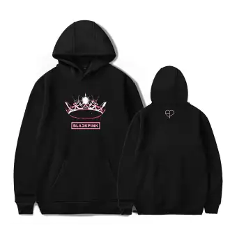 Black Pink Zip Hoodie Signature — White Stylish Ver.