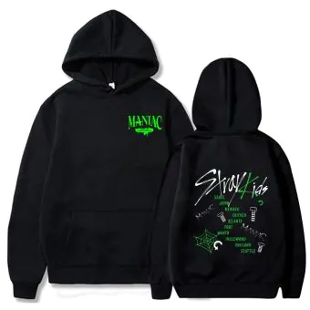 Stray Kids Unisex Hoodie MANIAC — Black Limited Ver.