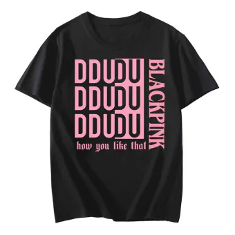 Black Pink K pop T shirt DDUDU — Purple Classic Ver.