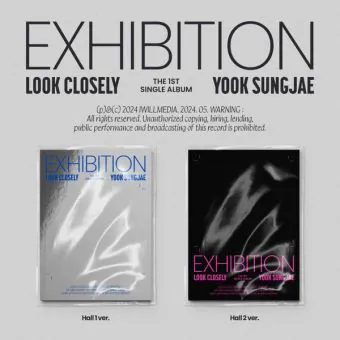 Official YOOK SUNGJAE 1st Single EXHIBITION Look Closely 2CD Full Set