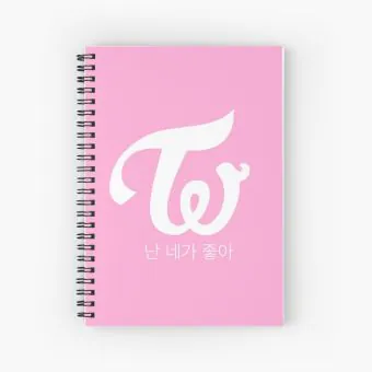 Twice Spiral Notebook Logo Artwork — Navy Classic Ver.