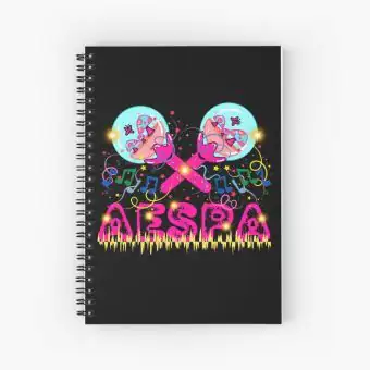 Aespa Spiral Notebook Artwork — Green Edition