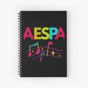 Aespa K pop Notebook Artwork — Purple Casual Ver.