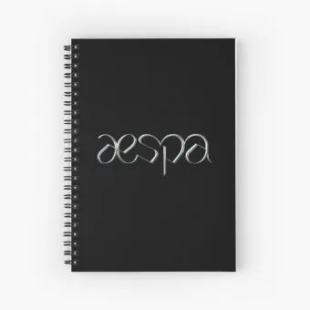 Aespa Notebook LOGO — Gold Stylish Ver.
