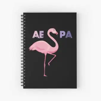 Aespa Spiral Notebook Flamingo — Red Stylish Ver.