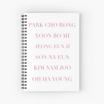 Apink Spiral Notebook Members — Navy Casual Ver.