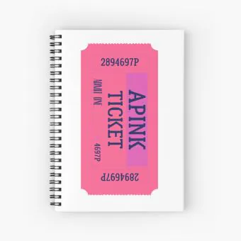 Apink Spiral Notebook Ticket — Navy Limited Ver.