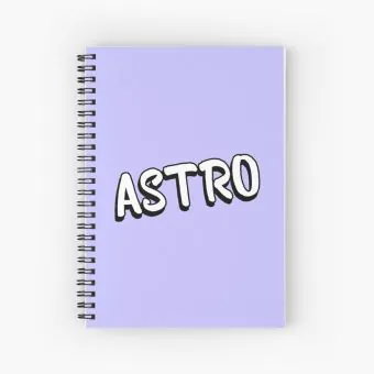 Astro Spiral Notebook — Silver Retro Ver.