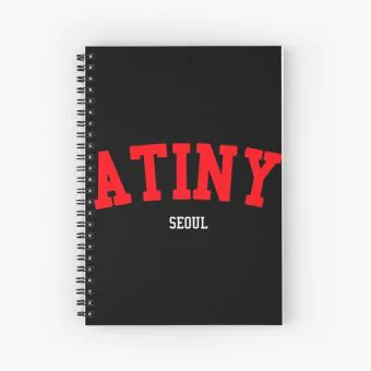 Ateez Notepad ATINY SEOUL — Black Retro Ver.