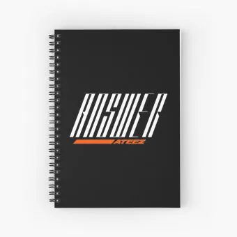 Ateez Spiral Notebook ANSWER — Black Limited Ver.