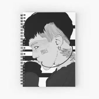 Big Bang K pop Notebook Signature — Pink Retro Ver.