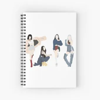 Black Pink K pop Notebook Lisa Jisoo Jennie — Black Deluxe Ver.