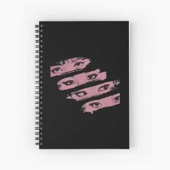 Black Pink Notepad Eyes — Black Classic Ver.