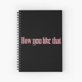 Black Pink Spiral Notebook How — Black Premium Ver.