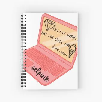 Black Pink K pop Notebook Diamond On My Wrist — Purple Edition