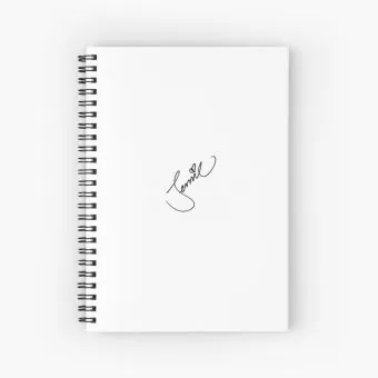 Black Pink Notebook Jennie Signature — Red Stylish Ver.