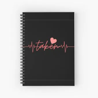 دفتر ملاحظات Black Pink — إصدار "My Heart Beats" — Black Pink Limited Edition