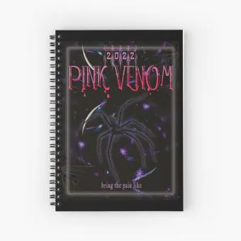 دفتر حلزوني Black Pink — إصدار "Bring The Pain Like" • حلقي — Black Pink Limited Edition