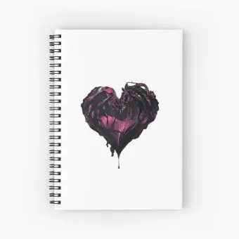 Black Pink Notebook Ready For Love — Navy Retro Ver.