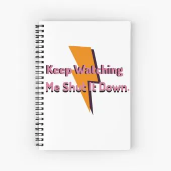 Black Pink Notepad Shut It Down — Gold Retro Ver.