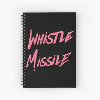 Black Pink Notebook Whistle Missile — Blue Casual Ver.
