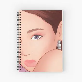 Black Pink Spiral Notebook JENNIE — Blue Limited Ver.