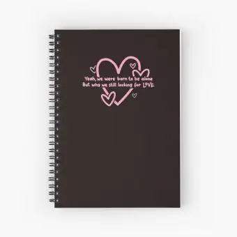 دفتر حلزوني Black Pink — إصدار "Born To Be Alone" — Black Pink Limited Edition