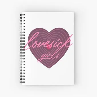Black Pink Spiral Notebook Lovesick Girls — Red Deluxe Ver.