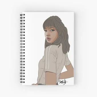 Black Pink Spiral Notebook LISA — Navy Exclusive Ver.