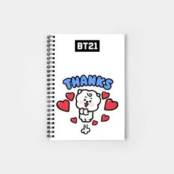 دفتر حلزوني Bt21 — إصدار "BT21" — Bt21 Limited Edition
