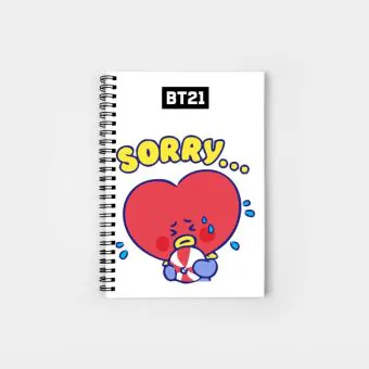 Bt21 Spiral Notebook — Silver Premium Ver.