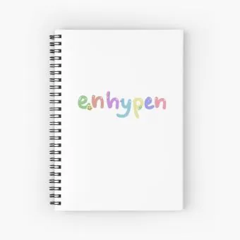 Enhypen Spiral Notebook (Grid) — Gold Edition
