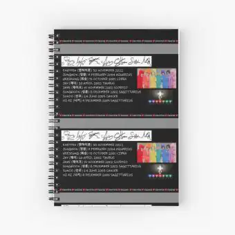 Enhypen Spiral Notebook — Red Edition