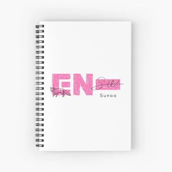 دفتر حلزوني Enhypen — إصدار "ENHYPEN" — Enhypen Limited Edition