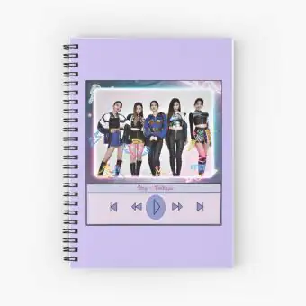 Itzy K pop Notebook — Navy Stylish Ver.