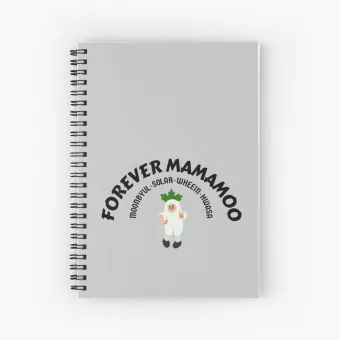 دفتر حلزوني Mamamoo — إصدار "Forever" • ورق مربعات — Mamamoo Limited Edition