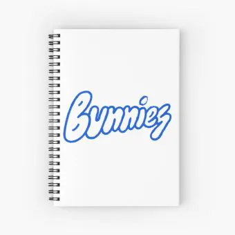 Newjeans Spiral Notebook Bunnies (Grid) — Navy Premium Ver.